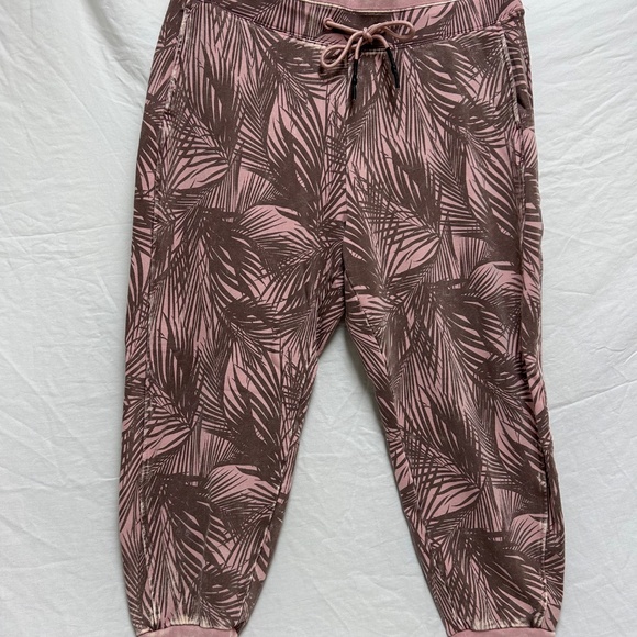 Womens Pink/Brown Palm Tree Tracksuit - Picture 2 of 9